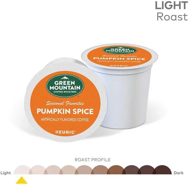 Alt view image 3 of 7 - Green Mountain Coffee Roasters Pumpkin Spice Coffee, Keurig Single-Serve K-Cup Pods, Light Roast Coffee, 24 Count/Box (6758 )