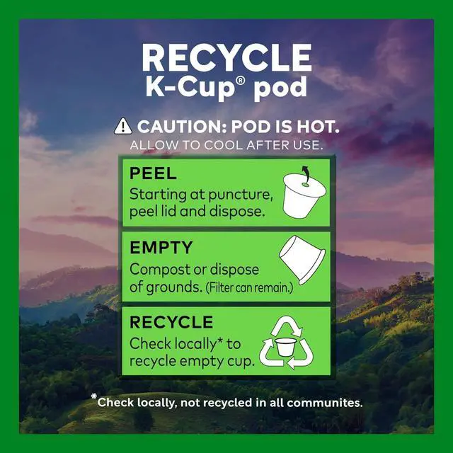 Alt view image 12 of 14 - Green Mountain Coffee Roasters Half-Caff Blend Coffee, Keurig Single-Serve K-Cup Pods, Medium Roast Coffee, 24 Count/Box