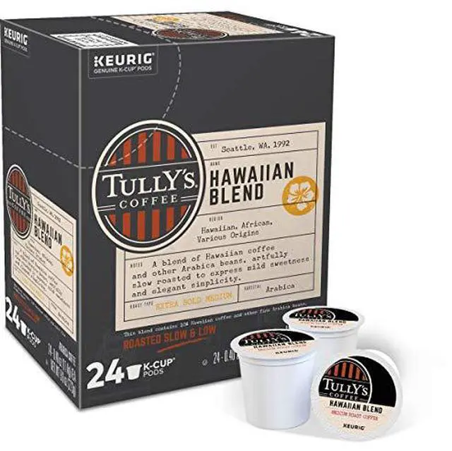 Alt view image 5 of 5 - Tully's Coffee Tropical Fruity Hawaiian Blend Extra Bold Coffee, Keurig Single-Serve K-Cup Pods, Medium Roast Coffee, 24 Count/Box