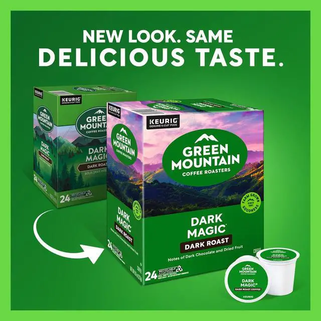 Alt view image 4 of 17 - Green Mountain Coffee Roasters Dark Magic Coffee, Keurig Single-Serve K-Cup pods, Dark Roast Coffee, 96 Count/Carton
