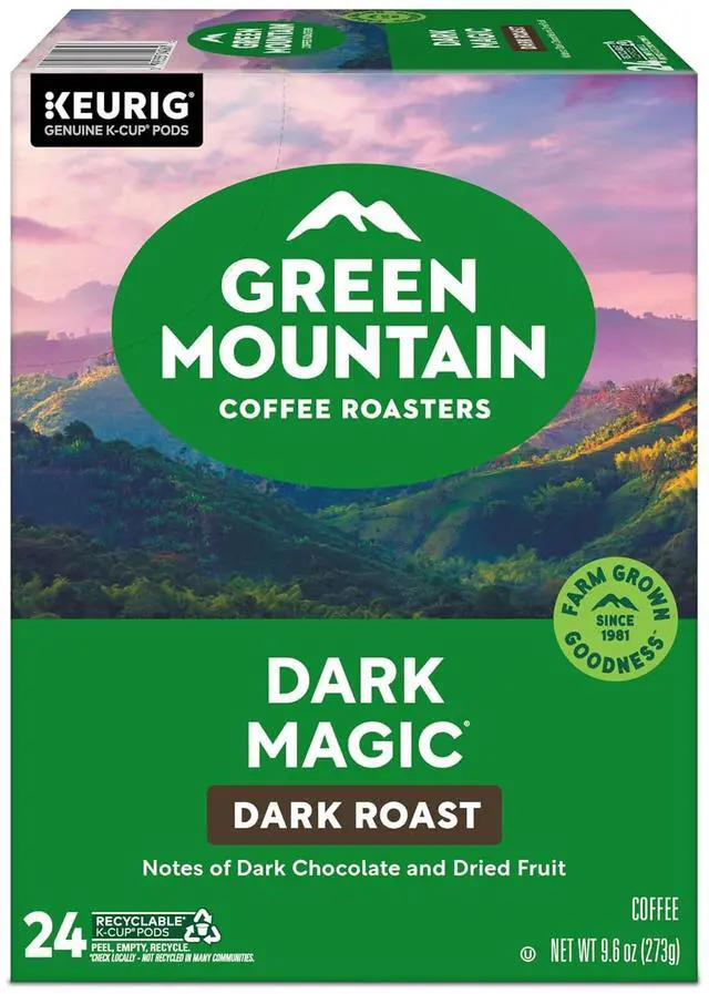 Alt view image 14 of 17 - Green Mountain Coffee Roasters Dark Magic Coffee, Keurig Single-Serve K-Cup pods, Dark Roast Coffee, 96 Count/Carton