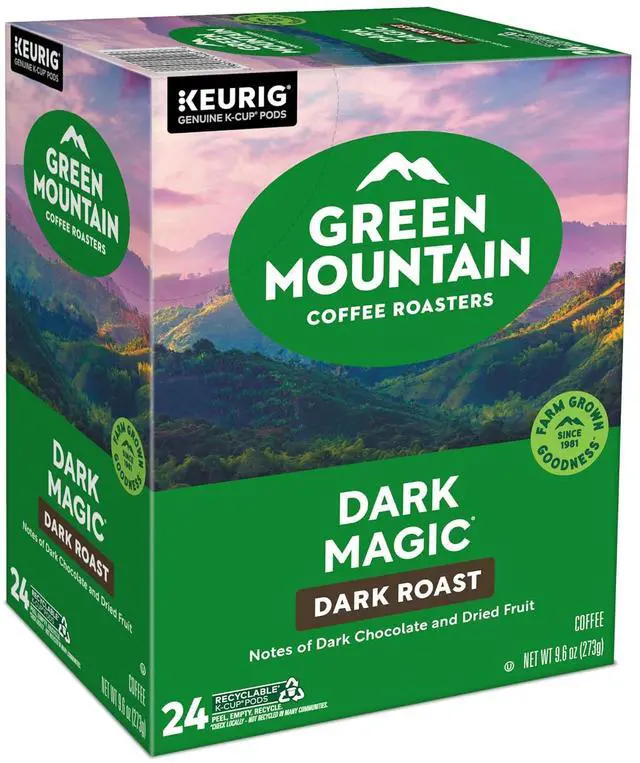 Alt view image 15 of 17 - Green Mountain Coffee Roasters Dark Magic Coffee, Keurig Single-Serve K-Cup pods, Dark Roast Coffee, 96 Count/Carton