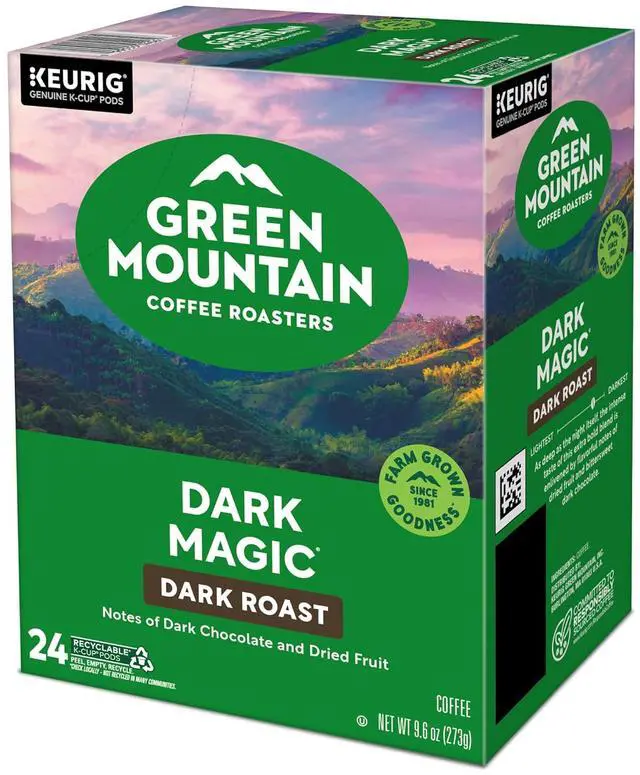 Alt view image 16 of 17 - Green Mountain Coffee Roasters Dark Magic Coffee, Keurig Single-Serve K-Cup pods, Dark Roast Coffee, 96 Count/Carton