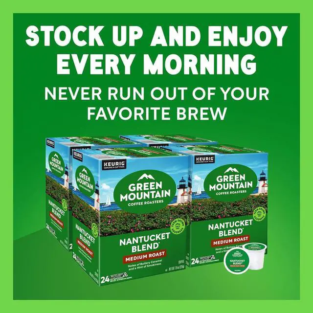 Alt view image 10 of 14 - Green Mountain Coffee Roasters Nantucket Blend, Keurig Single-Serve K-Cup Pods, Medium Roast Coffee, 96 Count/Carton
