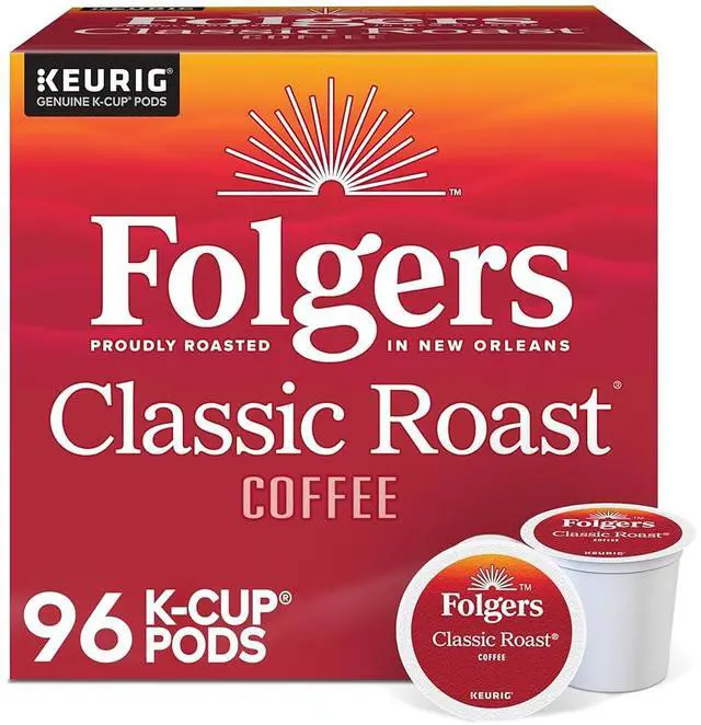 Alt view image 3 of 3 - Folgers® Single-Serve Coffee K-Cup®, Classic Roast, Carton Of 96, 4 x 24 Per Box