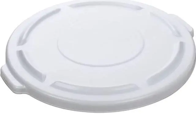 Main image of Round Flat Top Lid, for 32-Gallon Round Brute Containers, 22 1/4", dia., White