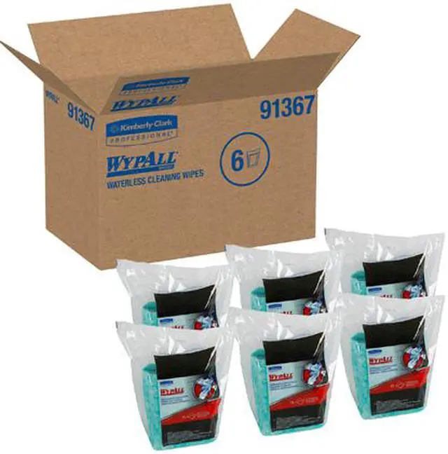 Alt view image 4 of 4 - WypAll* Waterless Cleaning Wipes Refill Bags 10 1/2 x 12 1/4 75/Pack 91367CT