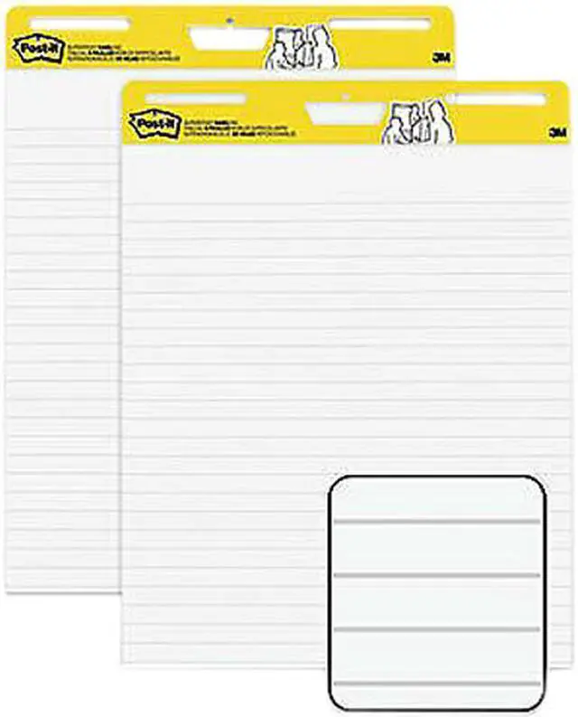 Main image of Post-It Easel Pads Supe Pad,Easel,Lined,2/Ct,Wh 561WLVAD2PK