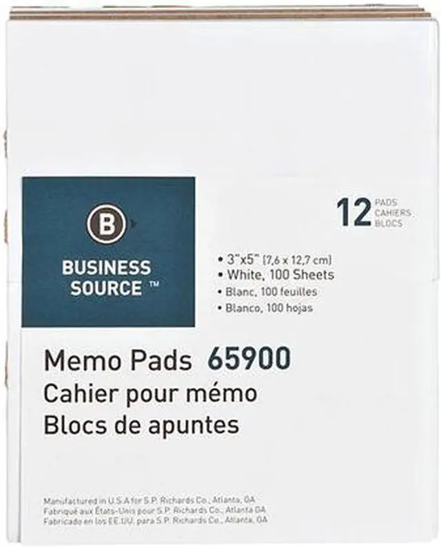 Alt view image 2 of 3 - Business Source Memo Pad