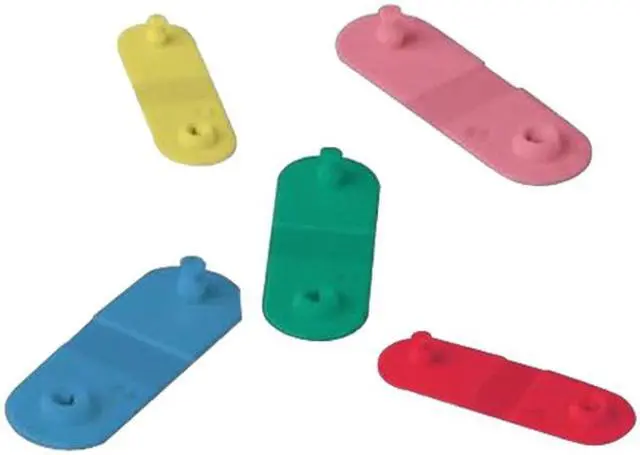 Alt view image 2 of 2 - Zebra Wristband clips RED 275/pack