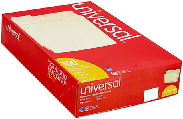 Alt view image 2 of 2 - Universal Double PlyTop Tab File Folder