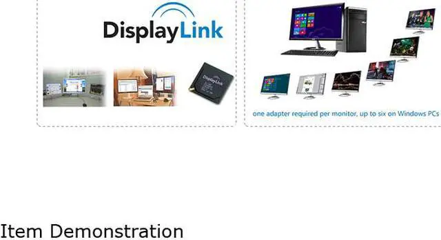 Alt view image 3 of 7 - Wavlink USB To VGA DVI HDMI Video Graphics Display Adapter, Displaylink Chip Supports up to 6 Monitor Displays, Up to 1920 x 1080@60Hz For Windows, Mac OS & Chrome OS, More Efficient Home Office