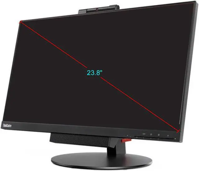 Alt view image 2 of 5 - Lenovo ThinkCentre Tiny-in-One 23.8" Full HD DisplayPort Backlit LCD Touch Screen Monitor