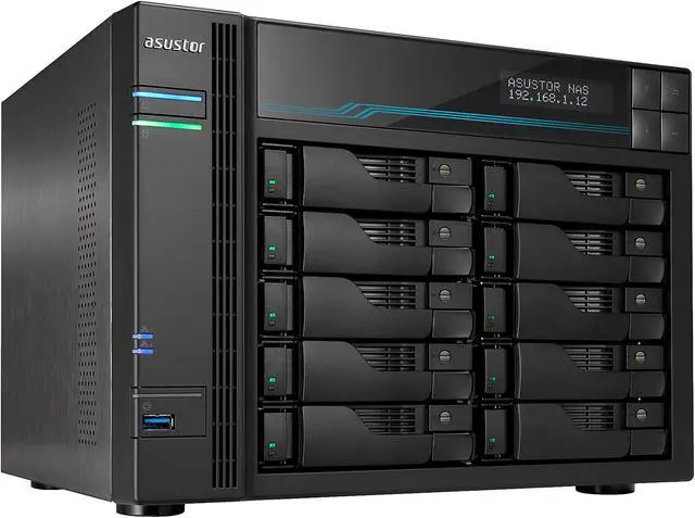Main image of Asustor AS7110T 10 Bay Lockerstor 10 Pro Desktop Enterprise NAS (Diskless)