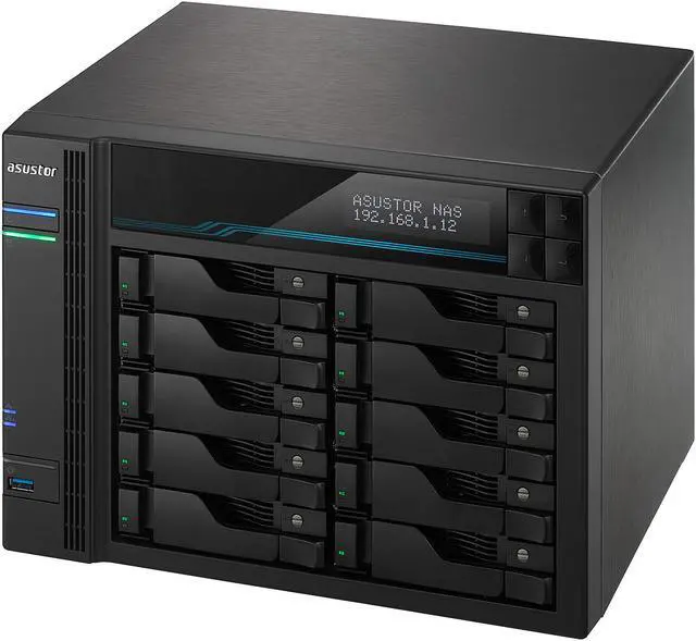 Alt view image 2 of 9 - Asustor AS7110T 10 Bay Lockerstor 10 Pro Desktop Enterprise NAS (Diskless)