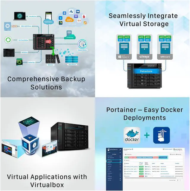 Alt view image 9 of 9 - Asustor AS7110T 10 Bay Lockerstor 10 Pro Desktop Enterprise NAS (Diskless)