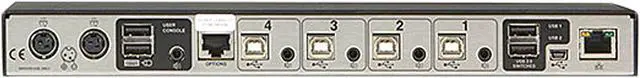 Alt view image 3 of 5 - Black Box KV0004A-R2 KM Switch with Glide & Switch Mouse Switching - 4-Port
