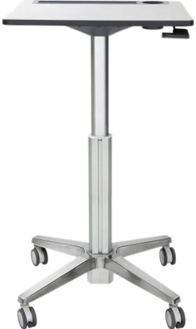 Main image of Ergotron 24-547-003 Learnfit Sit-Stand Desk - Table - Mobile - School - Rectangular - White Silver