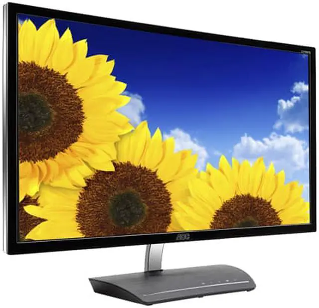 Alt view image 3 of 6 - AOC 27" C2783FQ Black and Silver 1920X1080 Full HD 1080P LCD backlight LED Curved HD Monitor, 5ms 300cd/m2, DCR 50,000,000:1 (3000:1) with D-Sub, DVI, HDMI, DisplayPort