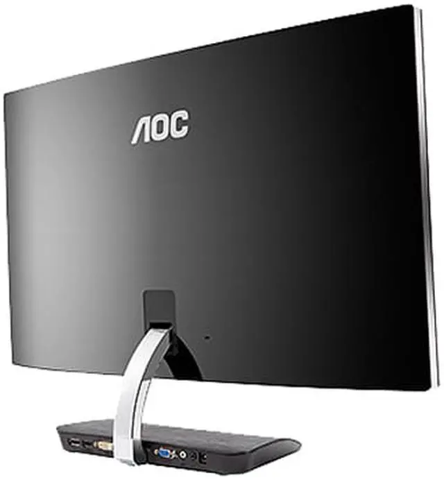 Alt view image 5 of 6 - AOC 27" C2783FQ Black and Silver 1920X1080 Full HD 1080P LCD backlight LED Curved HD Monitor, 5ms 300cd/m2, DCR 50,000,000:1 (3000:1) with D-Sub, DVI, HDMI, DisplayPort