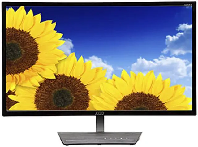 Alt view image 2 of 6 - AOC 27" C2783FQ Black and Silver 1920X1080 Full HD 1080P LCD backlight LED Curved HD Monitor, 5ms 300cd/m2, DCR 50,000,000:1 (3000:1) with D-Sub, DVI, HDMI, DisplayPort