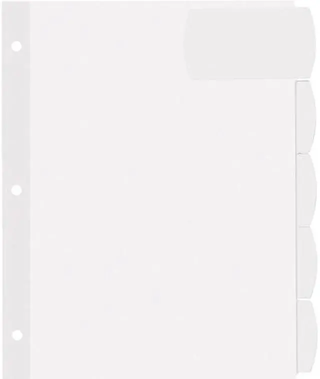 Main image of Avery Big Tab Large White Label Tab Dividers