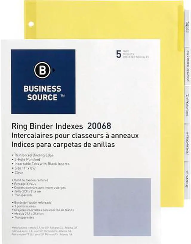 Main image of Business Source Ring Binder Index Divider
