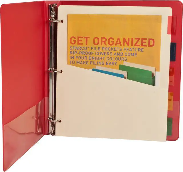 Alt view image 2 of 2 - Sparco Ring Binder Pocket Tab Divider