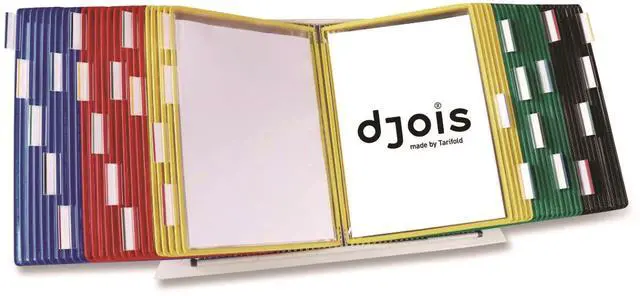 Main image of Tarifold D295 Desktop Reference and Display System - 50 Panels with Assorted Borders - White Base
