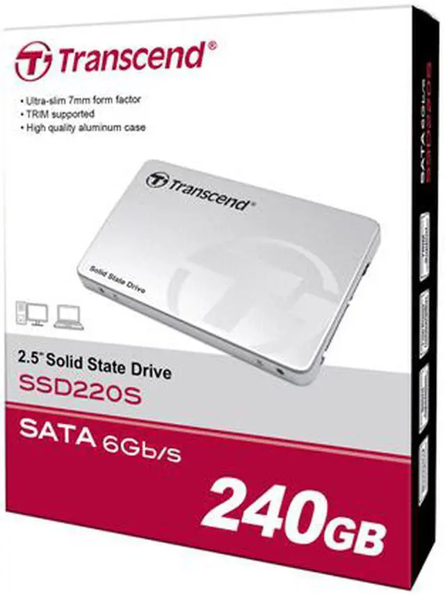 Alt view image 4 of 4 - Transcend 2.5" 240GB SATA III External Solid State Drive (SSD)