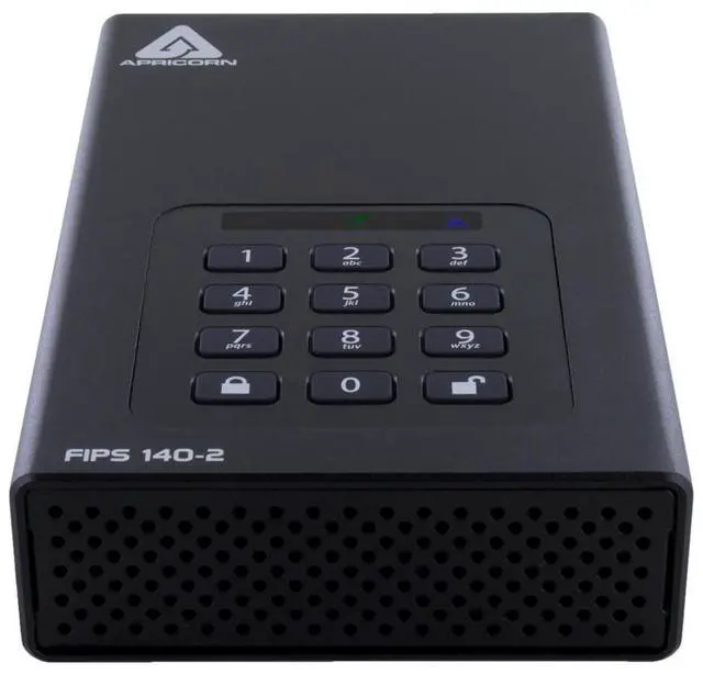 Alt view image 2 of 4 - Apricorn Aegis Padlock DT 24 TB Desktop External  Hard Drive - 3.5" - TAA Compliant (ADT-3PL256F-24TB)