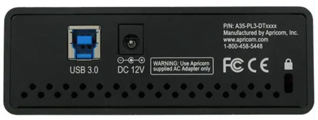 Alt view image 3 of 4 - Apricorn Aegis Padlock DT 24 TB Desktop External  Hard Drive - 3.5" - TAA Compliant (ADT-3PL256F-24TB)