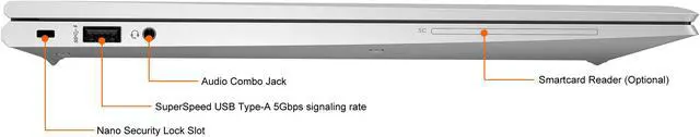 Alt view image 6 of 10 - HP EliteBook 850 G8 15.6" Notebook - Full HD - 1920 x 1080 - Intel Core i5 (11th Gen) i5-1135G7 Quad-core (4 Core) 2.40 GHz - 8 GB RAM - 256 GB SSD