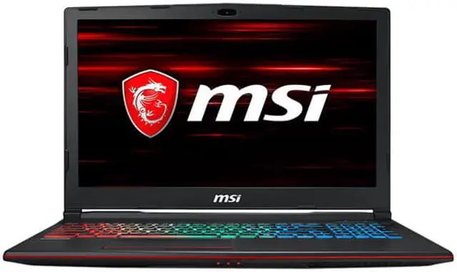 Alt view image 2 of 5 - MSI GP Series - 15.6" GeForce GTX 1050 Ti - Intel Core i7-8750H - 16GB Memory - 128 GB SSD - Windows 10 Home 64-Bit - Gaming Laptop - (GP63 8RD-048CA Leopard )