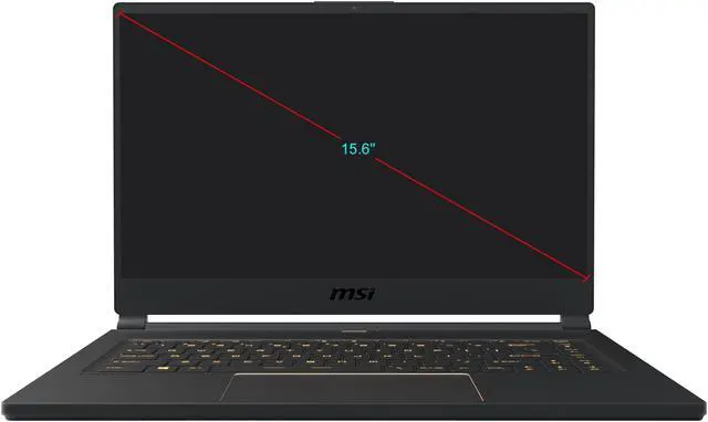 Alt view image 2 of 20 - MSI GS65 Stealth-838 - 15.6" 240 Hz - Intel Core i7-9750H - GeForce RTX 2080 Max-Q - 32 GB DDR4 - 512 GB SSD - Windows 10 Pro - Gaming Laptop