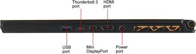 Alt view image 10 of 20 - MSI GS65 Stealth-838 - 15.6" 240 Hz - Intel Core i7-9750H - GeForce RTX 2080 Max-Q - 32 GB DDR4 - 512 GB SSD - Windows 10 Pro - Gaming Laptop