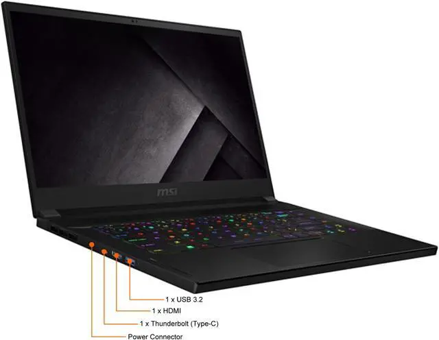 Alt view image 6 of 8 - MSI GS66 Stealth 10SE-474CA FHD 1920 x 1080 15.6" Gaming Laptop Intel Core i7-10750H 2.6 GHz NVIDIA GeForce® RTX 2060 16 GB Memory RAM 1TB SSD Windows 10 VR Ready Bilingual - Black