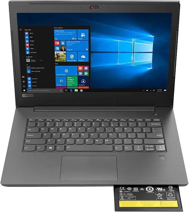 Alt view image 4 of 8 - Lenovo V330-14ARR AMD Ryzen 5 2500U (2.00 GHz) 8 GB Memory 256 GB SSD AMD Radeon Vega 8 14.0" Windows 10 Pro 64-bit Laptop 81B1001GUS