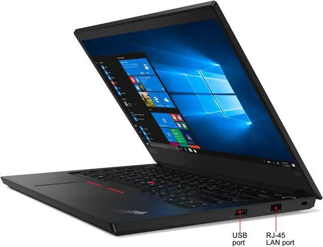 Alt view image 7 of 14 - Lenovo ThinkPad E14 14" FHD Laptop i7-10510U 8GB 500GB Windows 10 Pro