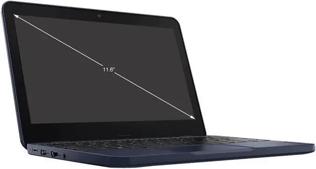 Alt view image 2 of 10 - Lenovo 100w Gen 3 82HY0009US 11.6" Netbook - HD - 1366 x 768 - AMD 3015e Dual-core (2 Core) 1.20 GHz - 4 GB RAM - 64 GB Flash Memory - Abyss Blue - Windows 10 Pro - AMD Radeon Graphics - Twisted