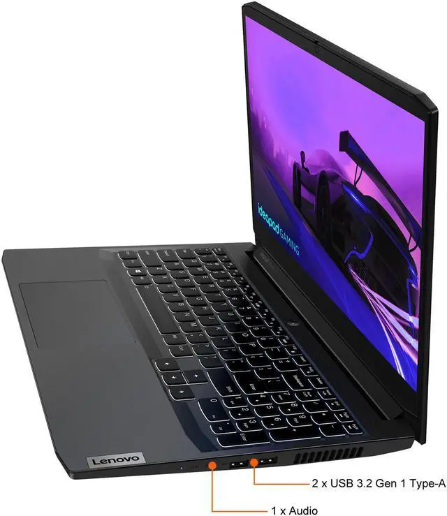 Alt view image 10 of 19 - Lenovo IdeaPad Gaming 3 15IHU6 - 15.6" GeForce RTX 3050 Laptop GPU - Intel Core i5-11300H  - 8GB Memory - 256 GB PCIe SSD - Windows 11 Home 64-bit - Gaming Laptop - 120 Hz IPS (82K100LVUS )