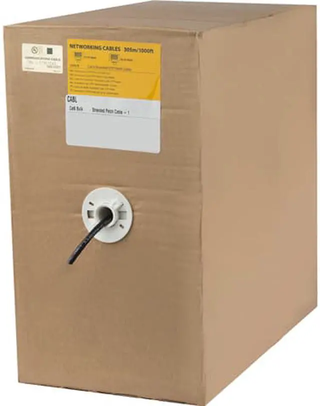 Main image of 1000FT BULK CAT6 BLACK STRANDED