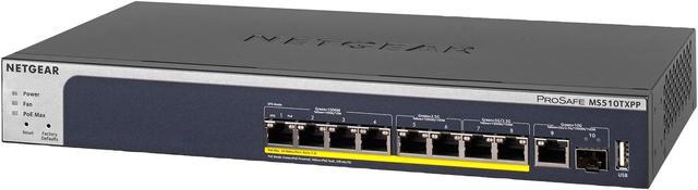 NETGEAR ProSafe 8-Port 10G Smart Managed Pro Copper Switch MS510TXPP-100NAS