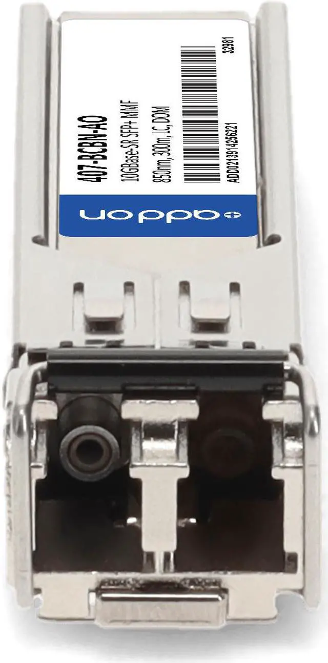 Alt view image 8 of 8 - Dell® 407-BCBN Compatible TAA 10GBase-SR SFP+ Transceiver (MMF, 850nm, 300m, LC, DOM)
