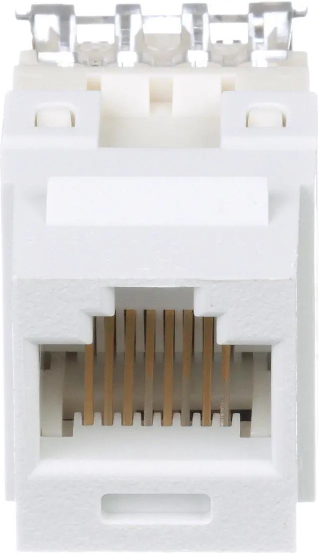 Alt view image 2 of 2 - Panduit NK688MWH-Q NetKey Cat6 Keystone Jack Module, White, Pack of 25