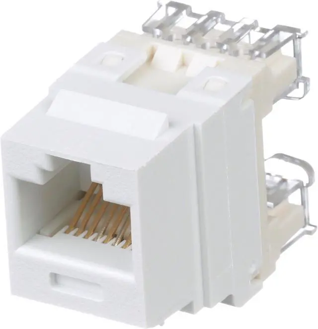 Main image of Panduit NK688MWH-Q NetKey Cat6 Keystone Jack Module, White, Pack of 25