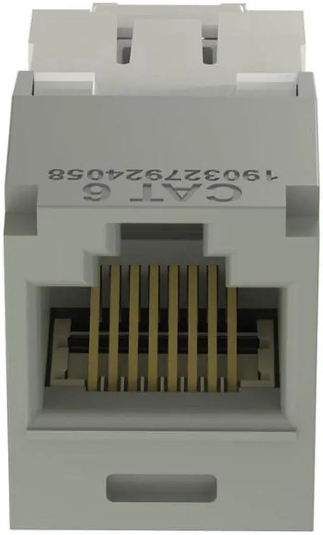 Alt view image 3 of 3 - Panduit CJ688TGIG-24 Mini-Com TX6 Plus Cat6 Jack Module, Gray, Pack of 24