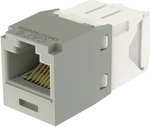 Alt view image 2 of 3 - Panduit CJ688TGIG-24 Mini-Com TX6 Plus Cat6 Jack Module, Gray, Pack of 24