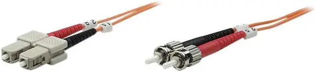 Main image of Intellinet Fiber Optic Patch Cable, Duplex, Multimode, ST/SC, 62.5/125 Âµm, OM1, 1.0 m (3.0 ft.), Orange