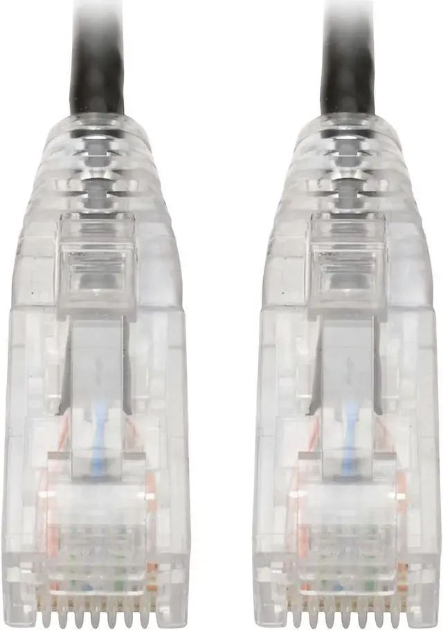 Main image of Tripp Lite Cat6 Utp Patch Cable (Rj45) - M/M Gigabit Snagless Molded Slim Black 8 In